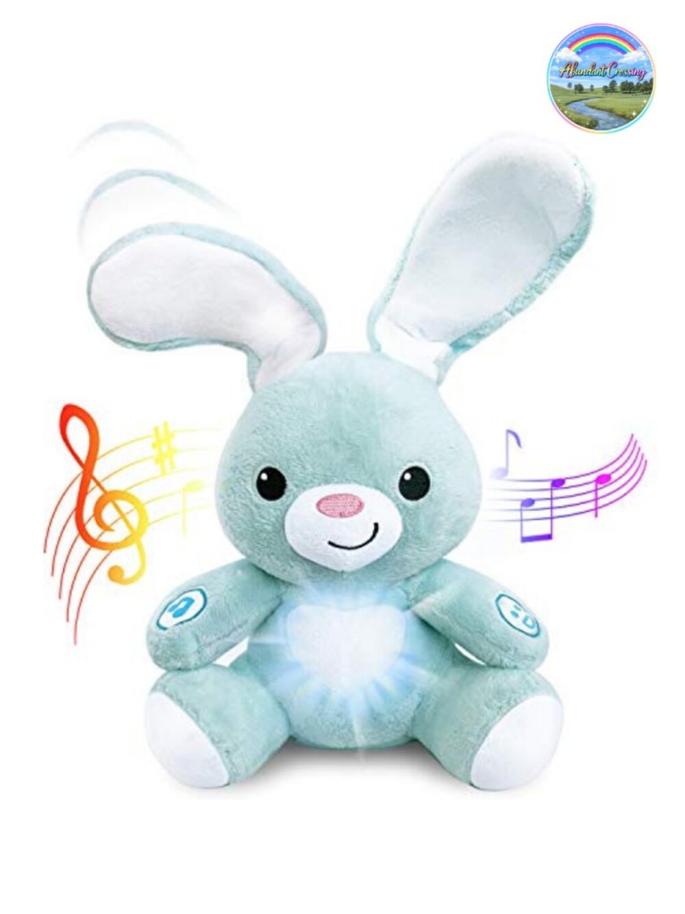 Interactive Soft Plush Peekaboo Bunny Toy 16" Stuffed Animal